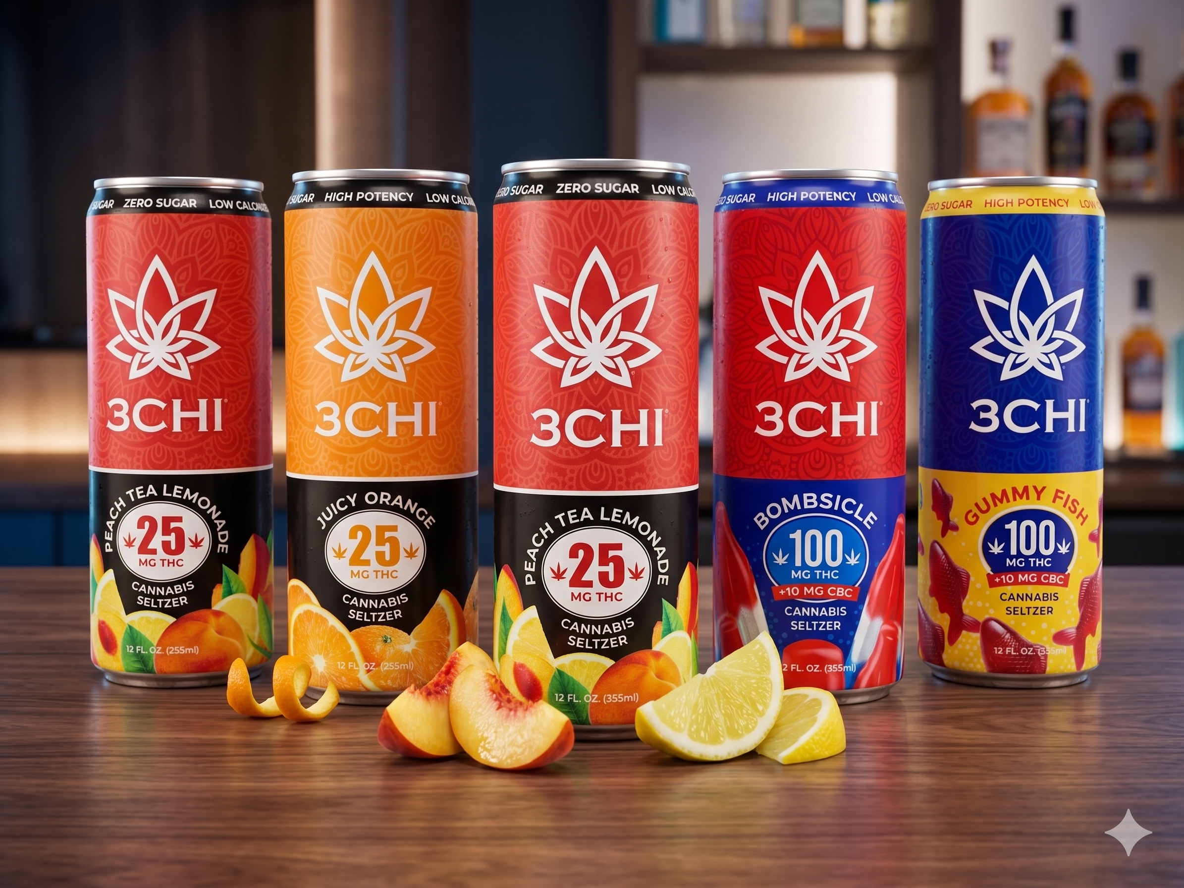 D5 3Chi THC Seltzer Drinks 12oz