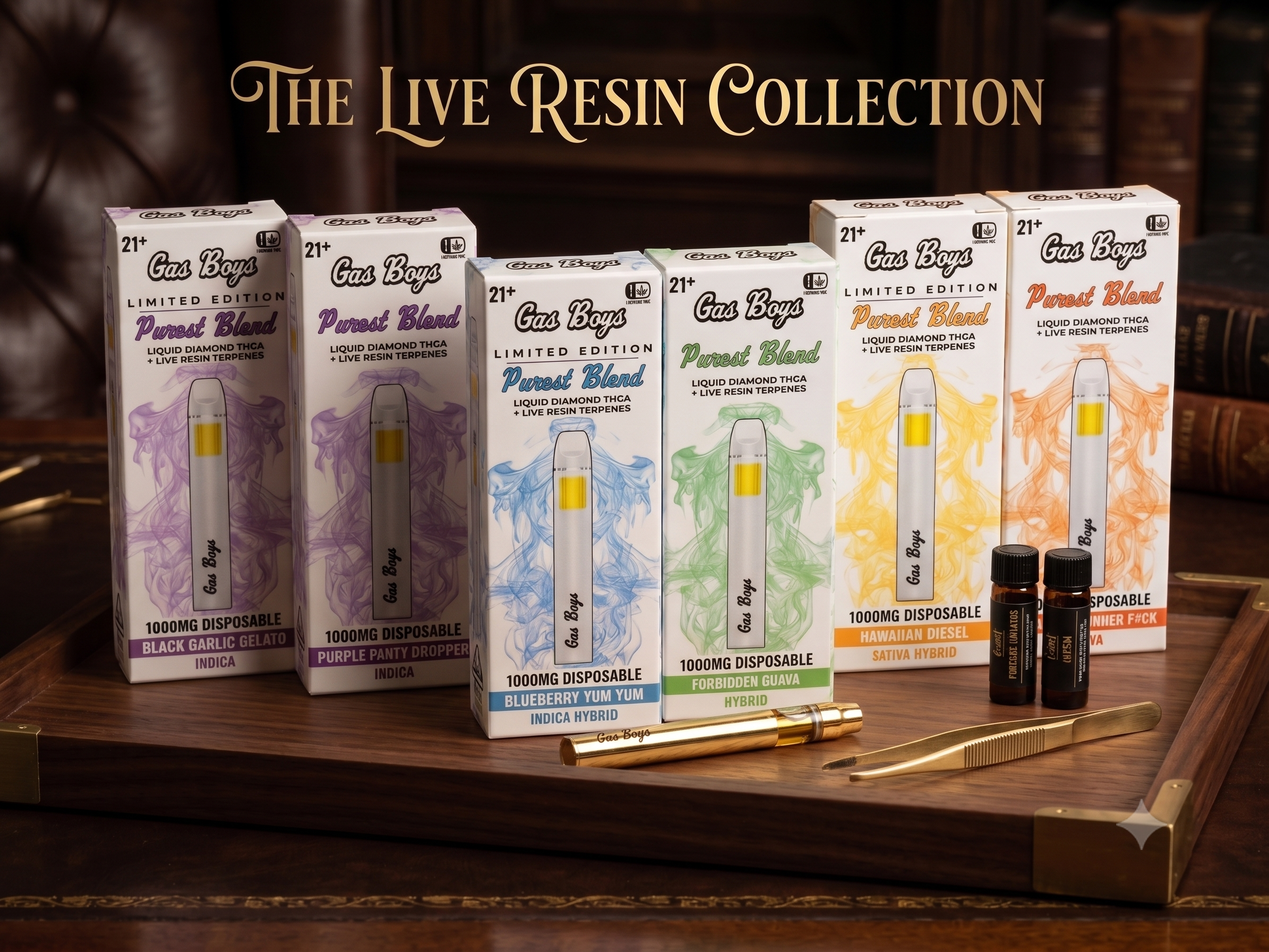 C7 Gas Boys Disposable Vape THCA + Live Resin Terpenes 1g