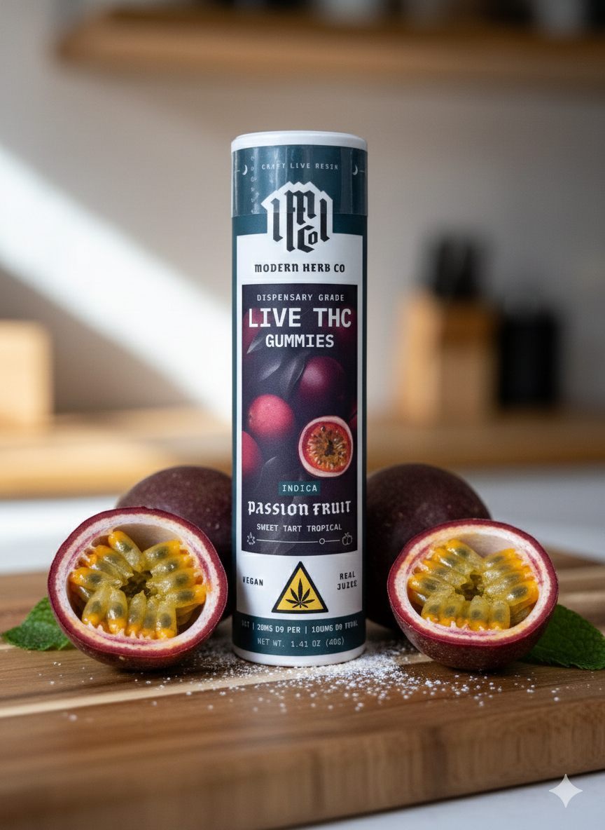 Modern Herb Passion Fruit Live THC Gummies 20mg
