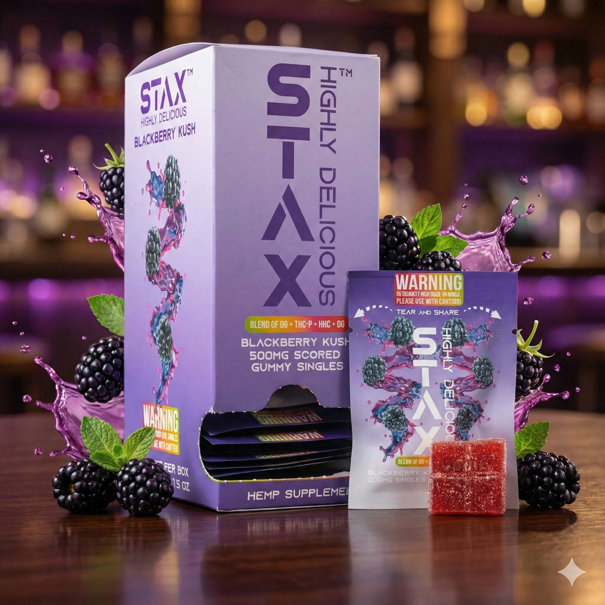 Stax Highly Delicious 500mg Gummies