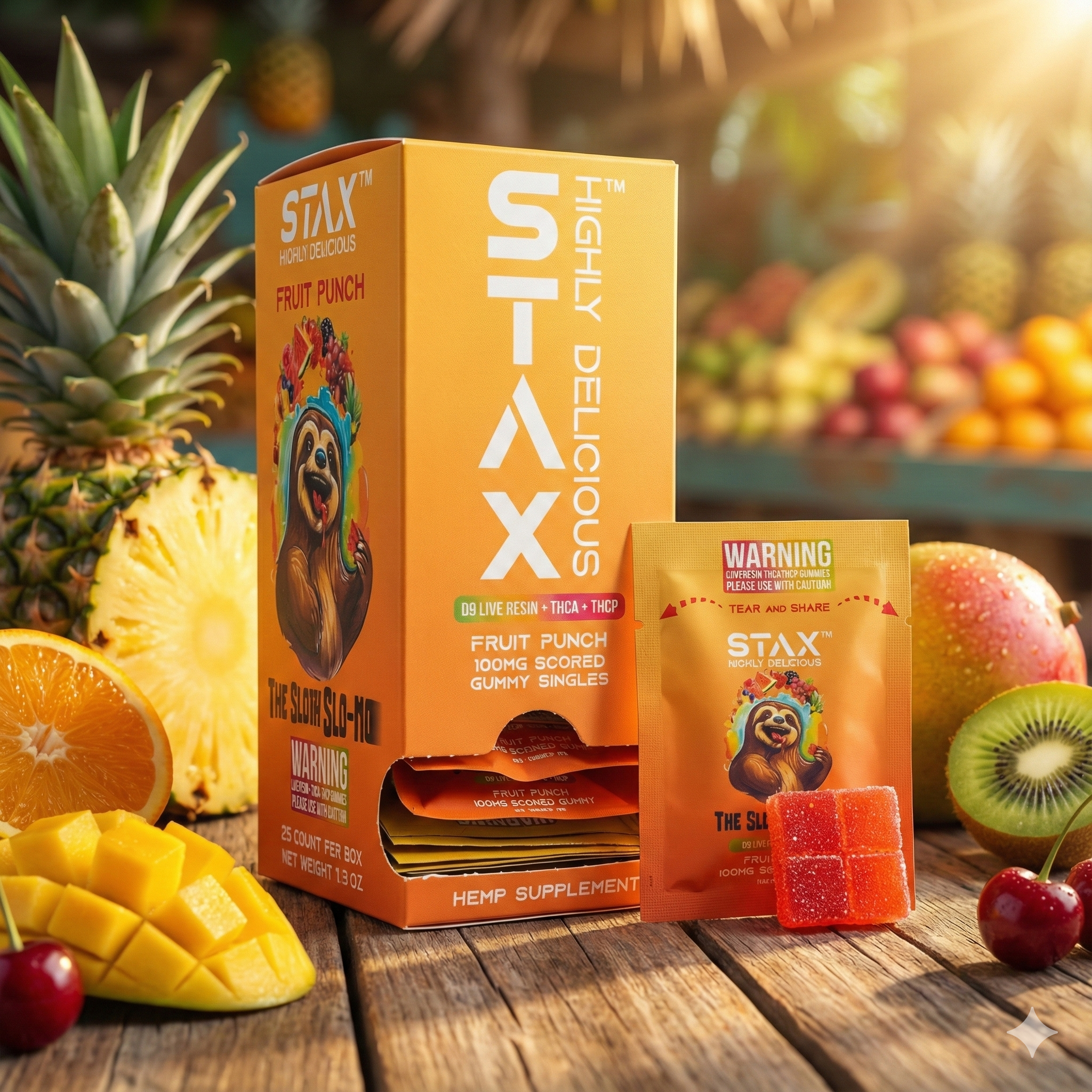 Stax Highly Delicious 100mg Gummies